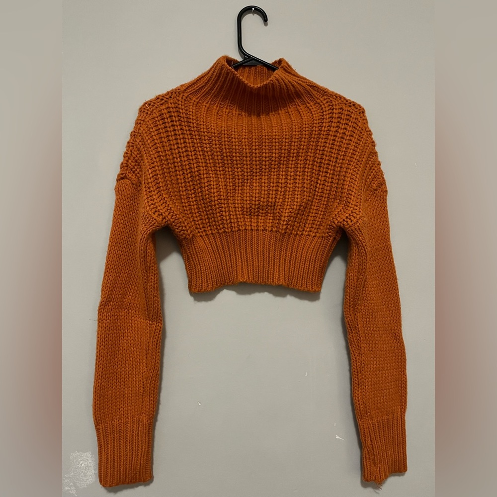 Cropped turtle neck